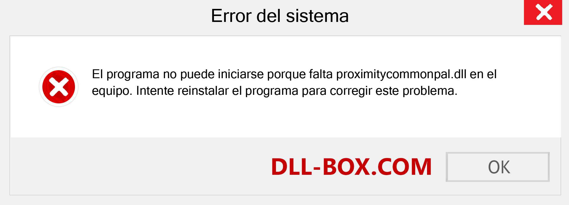 ¿Falta el archivo proximitycommonpal.dll ?. Descargar para Windows 7, 8, 10 - Corregir proximitycommonpal dll Missing Error en Windows, fotos, imágenes